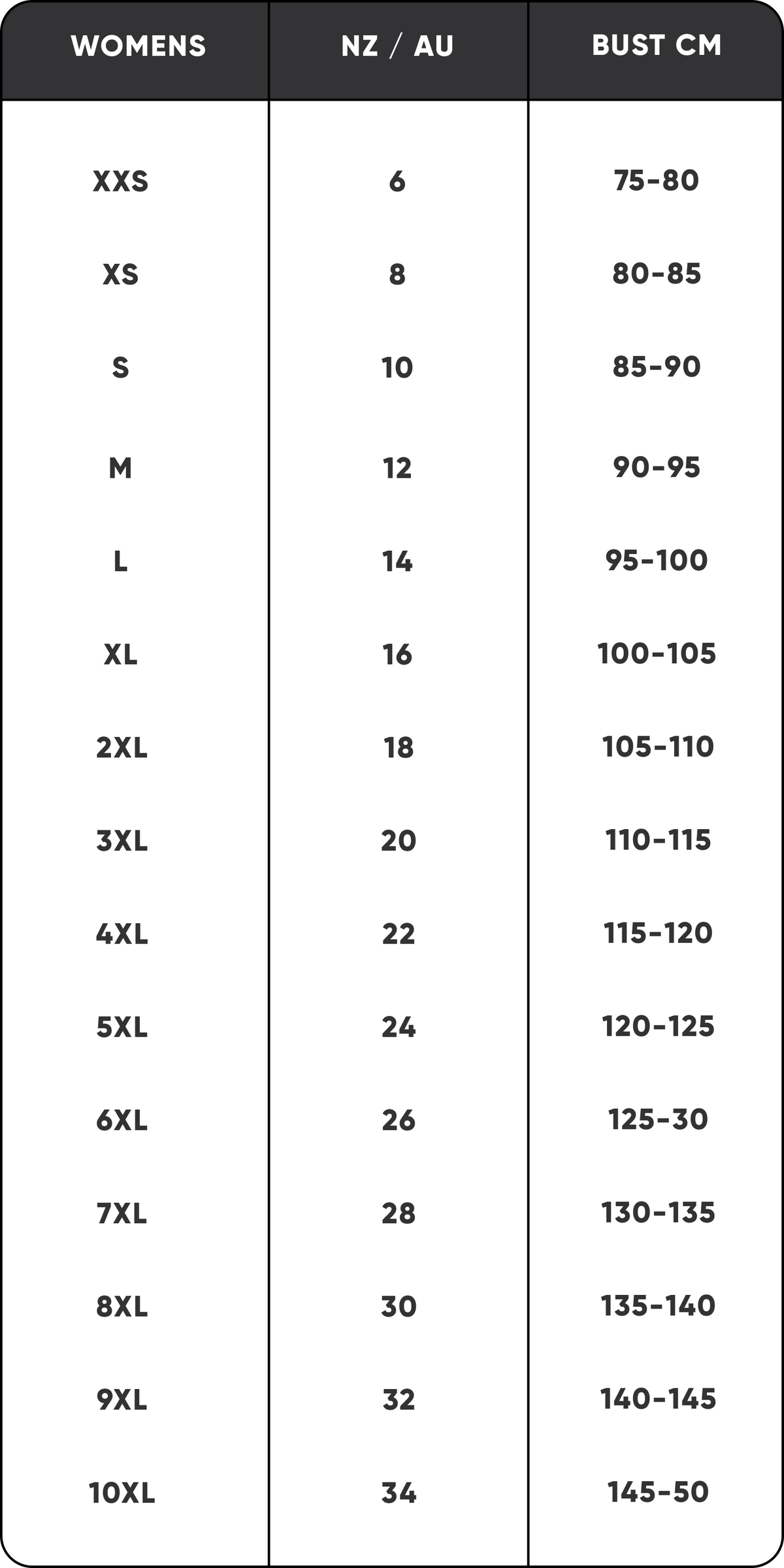 Size Guide